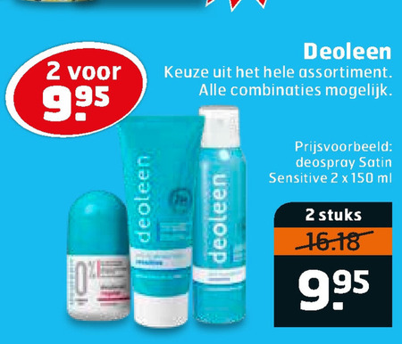 Deoleen   deodorant folder aanbieding bij  Trekpleister - details