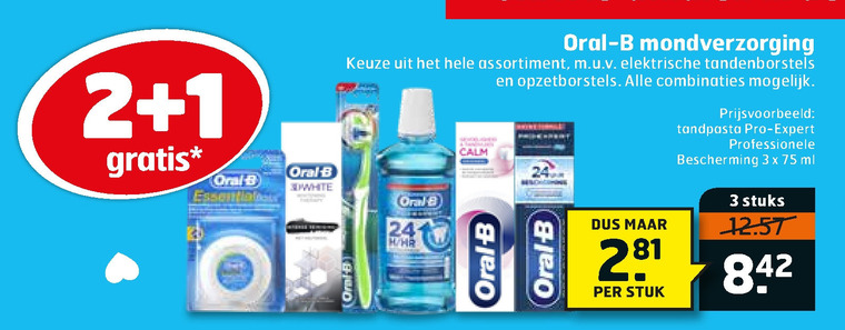 Oral-B   tandenborstel, mondverzorging folder aanbieding bij  Trekpleister - details