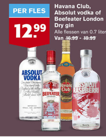 Beefeater   rum, wodka folder aanbieding bij  Hoogvliet - details