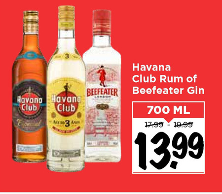 Havana Club   gin, rum folder aanbieding bij  Vomar - details