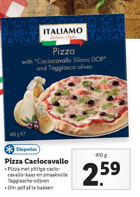 Italiamo   diepvriespizza folder aanbieding bij  Lidl - details