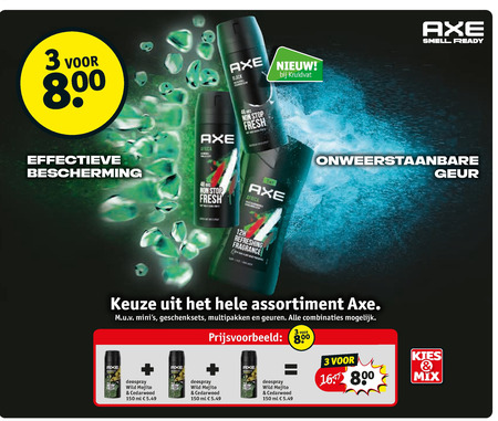 Axe   deodorant, douchegel folder aanbieding bij  Kruidvat - details