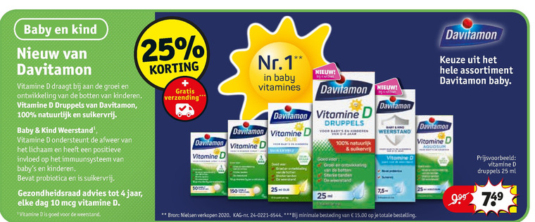 Davitamon   vitamine folder aanbieding bij  Kruidvat - details