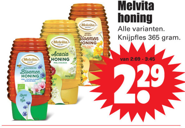 Melvita   honing folder aanbieding bij  Dirk - details