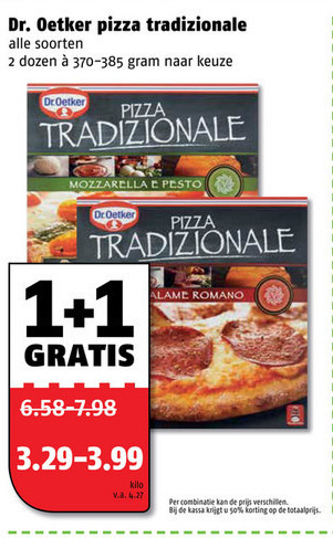 Dr Oetker   diepvriespizza folder aanbieding bij  Poiesz - details