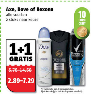 Rexona   deodorant folder aanbieding bij  Poiesz - details