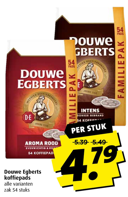 Douwe Egberts   koffiepad folder aanbieding bij  Boni - details