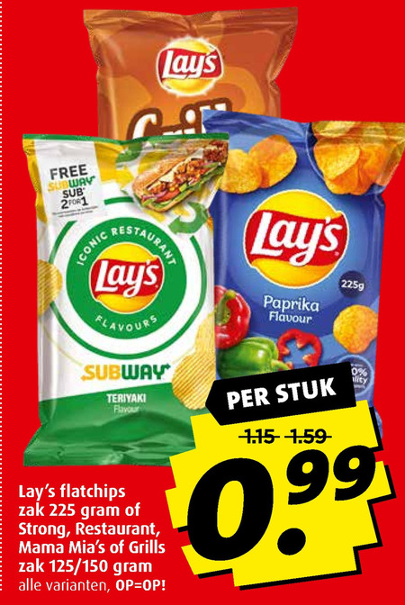 Lays   chips folder aanbieding bij  Boni - details