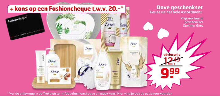 Dove   geschenkset folder aanbieding bij  Trekpleister - details