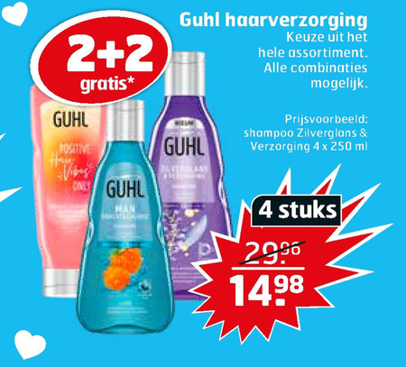 Guhl   shampoo, conditioner folder aanbieding bij  Trekpleister - details