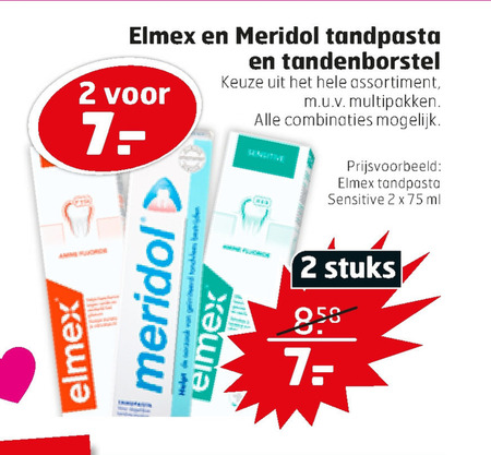 Elmex   tandenborstel, tandpasta folder aanbieding bij  Trekpleister - details