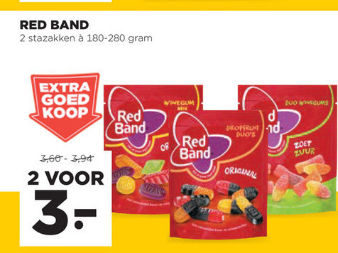 Red Band   snoep, winegums folder aanbieding bij  Jumbo - details