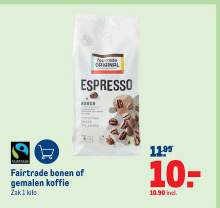 Fair Trade Original   koffiebonen, koffie folder aanbieding bij  Makro - details