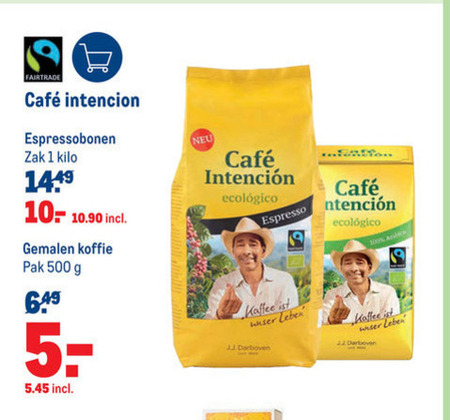 Cafe Intencion   koffiebonen, koffie folder aanbieding bij  Makro - details