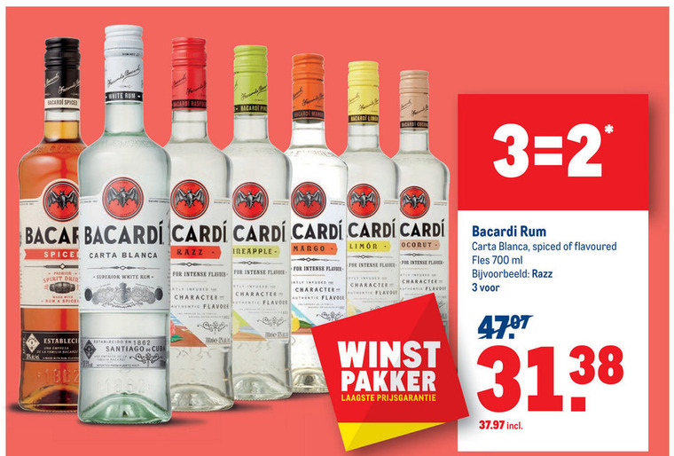 Bacardi   rum folder aanbieding bij  Makro - details