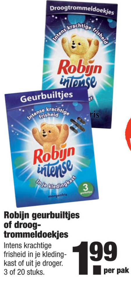 Robijn   droogtrommeldoekjes, geurbuiltje folder aanbieding bij  Aldi - details