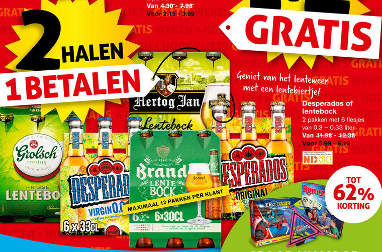 Desperados   speciaalbier, lentebokbier folder aanbieding bij  Hoogvliet - details