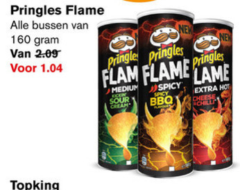 Pringles   chips folder aanbieding bij  Hoogvliet - details