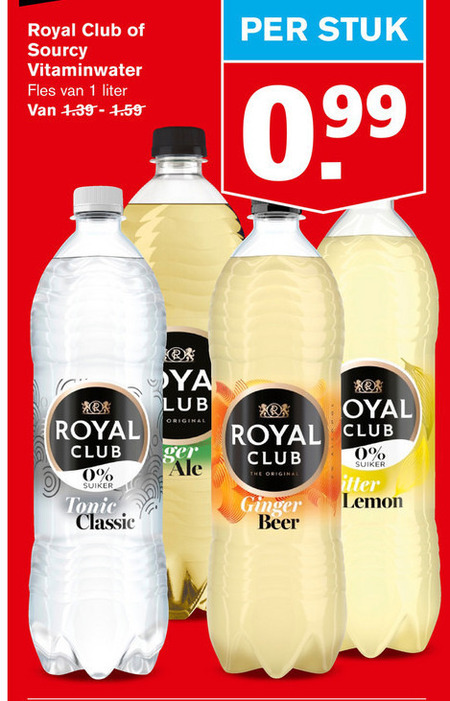 Royal Club   frisdrank folder aanbieding bij  Hoogvliet - details