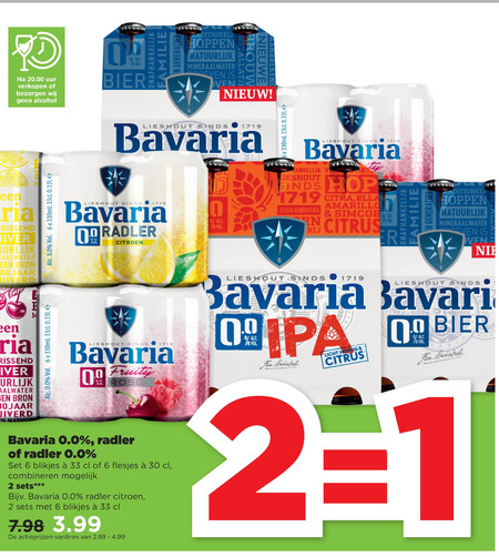 Bavaria   alcoholvrij bier, radler bier folder aanbieding bij  Plus - details