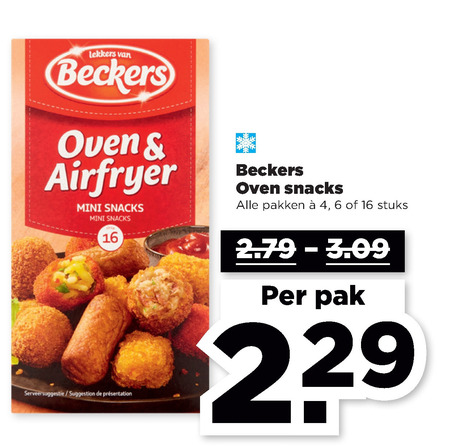 Beckers   snack, frikandellen folder aanbieding bij  Plus - details