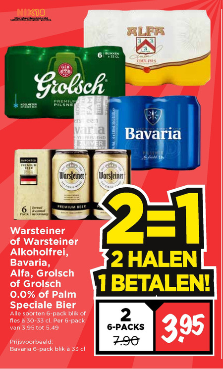 Warsteiner   blikje bier folder aanbieding bij  Vomar - details