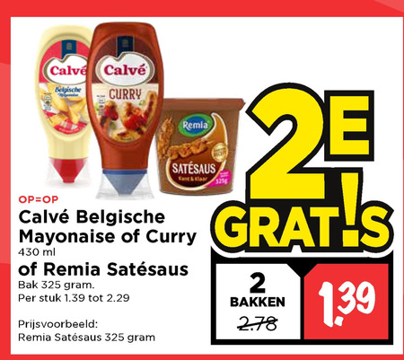 Calve   mayonaise, curryketchup folder aanbieding bij  Vomar - details