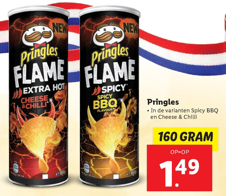 Pringles   chips folder aanbieding bij  Lidl - details