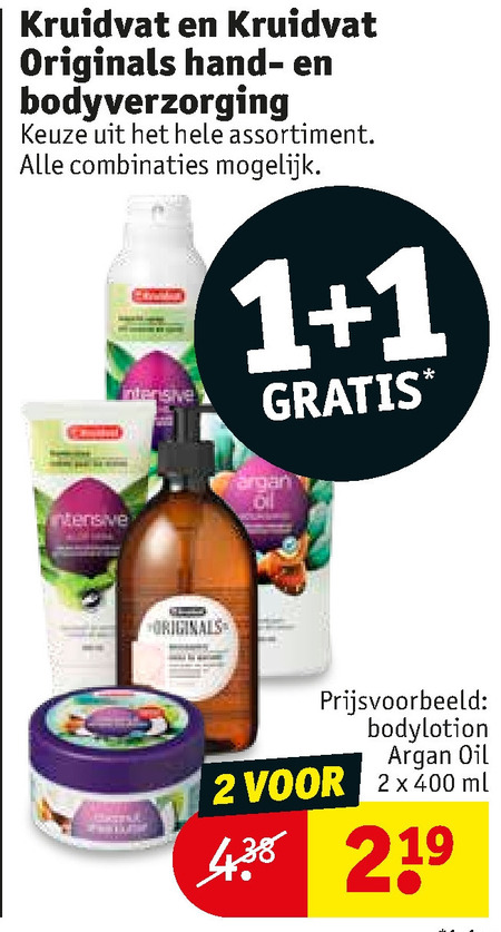 Kruidvat Huismerk   handcreme, bodylotion folder aanbieding bij  Kruidvat - details