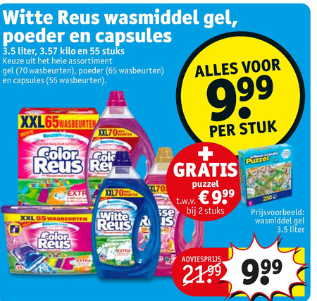 Witte Reus   wasmiddel folder aanbieding bij  Kruidvat - details