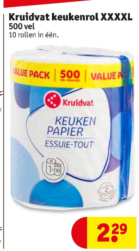 Kruidvat Huismerk   keukenpapier folder aanbieding bij  Kruidvat - details