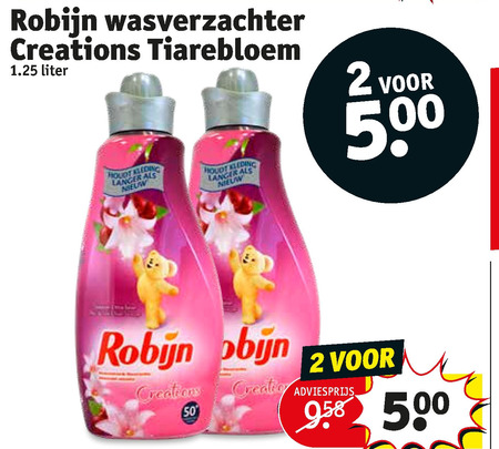 Robijn   wasverzachter folder aanbieding bij  Kruidvat - details