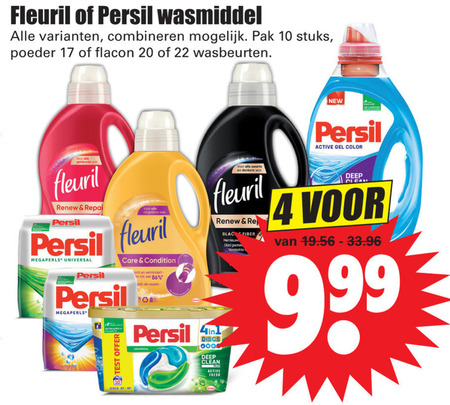 Fleuril   wasmiddel folder aanbieding bij  Dirk - details