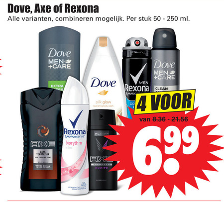 Dove   deodorant, douchegel folder aanbieding bij  Dirk - details