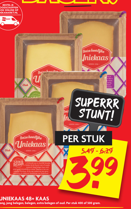 Uniekaas   kaas folder aanbieding bij  Dekamarkt - details