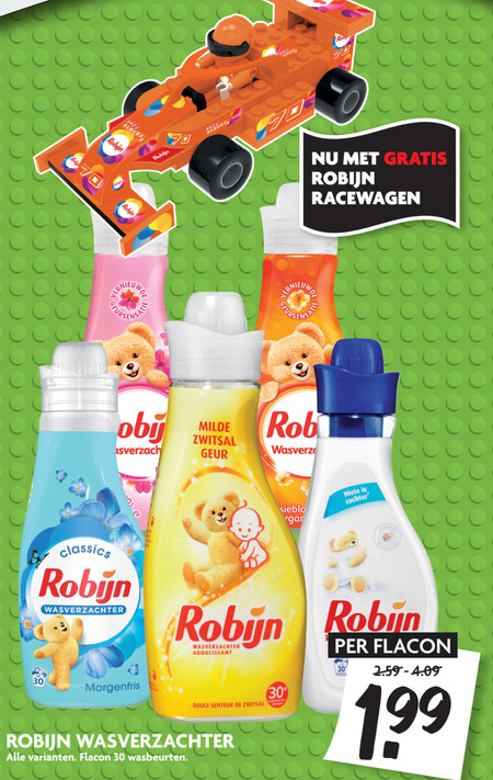 Robijn   wasverzachter folder aanbieding bij  Dekamarkt - details