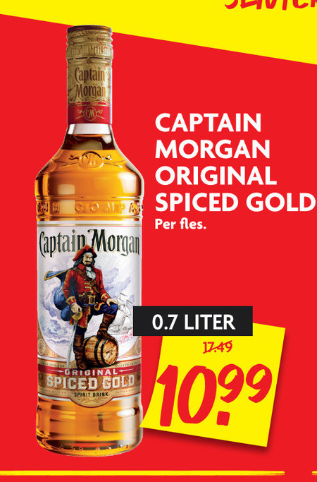 Captain Morgan   rum folder aanbieding bij  Dekamarkt - details