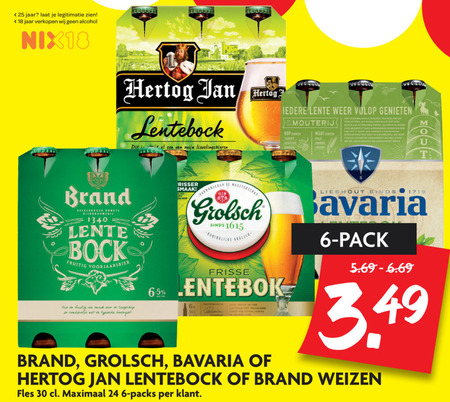 Grolsch   lentebokbier folder aanbieding bij  Dekamarkt - details