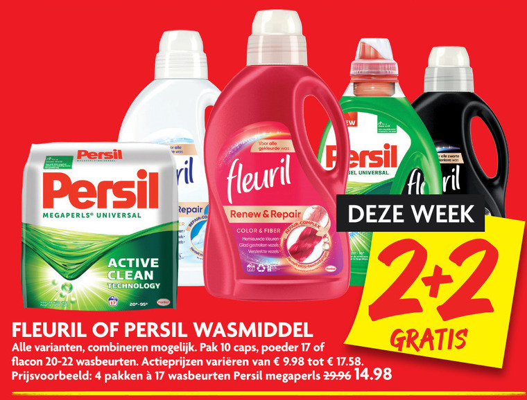 Persil   wasmiddel folder aanbieding bij  Dekamarkt - details