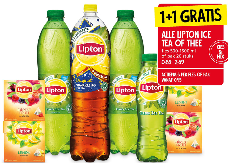 Lipton   thee, ice tea folder aanbieding bij  Jan Linders - details