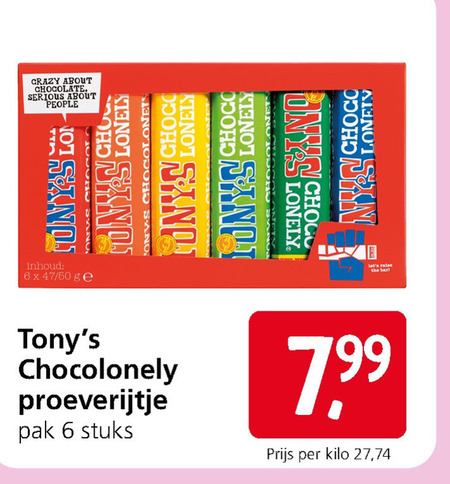 Tony Chocolony   chocolade folder aanbieding bij  Jan Linders - details