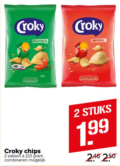 Croky   chips folder aanbieding bij  Coop - details