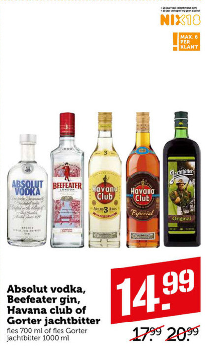 Beefeater   kruidenbitter, rum folder aanbieding bij  Coop - details