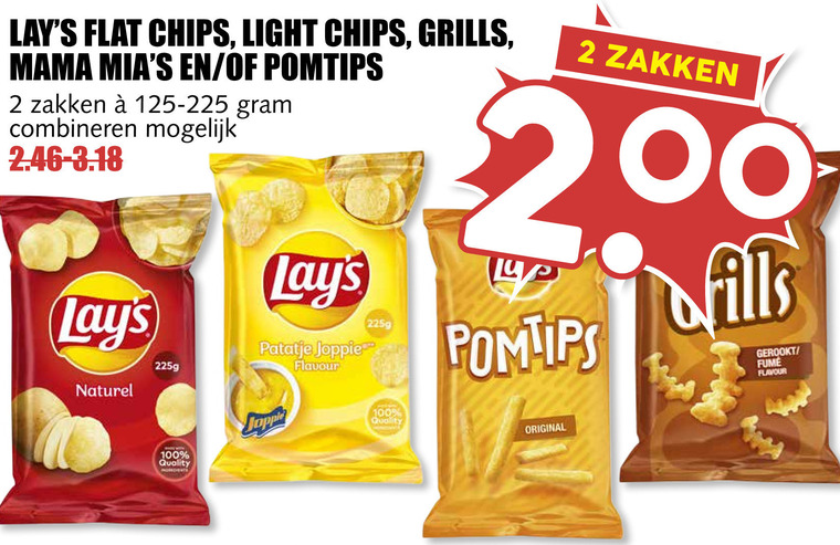 Lays   chips, zoutje folder aanbieding bij  MCD Supermarkt Basis - details