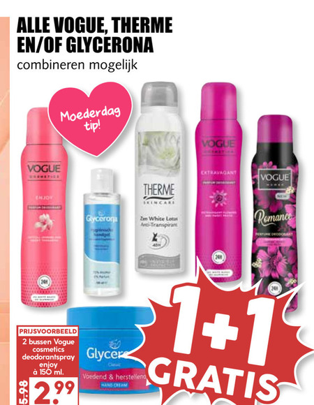 Therme   deodorant, handcreme folder aanbieding bij  MCD Supermarkt Basis - details