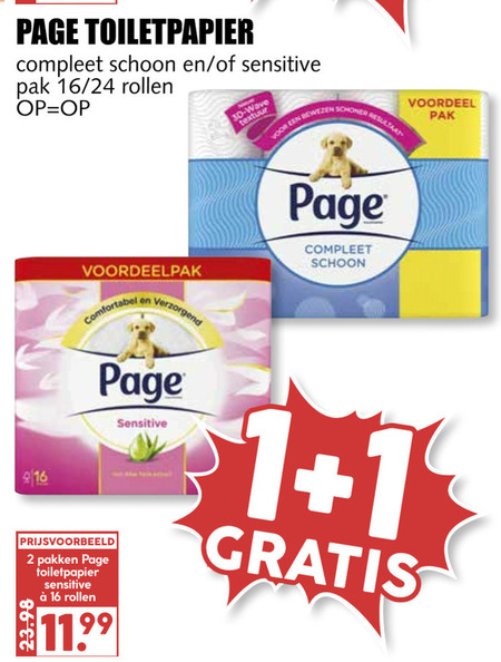 Page   toiletpapier folder aanbieding bij  MCD Supermarkt Basis - details