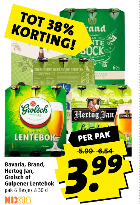 Bavaria   lentebokbier folder aanbieding bij  Boni - details