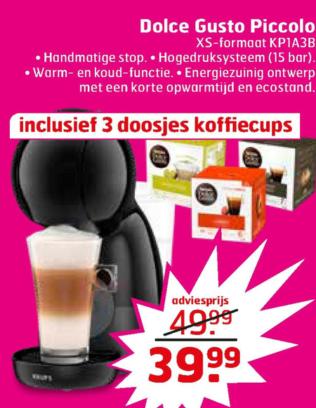 Krups   dolce gusto apparaat folder aanbieding bij  Trekpleister - details