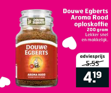 Douwe Egberts   oploskoffie folder aanbieding bij  Trekpleister - details