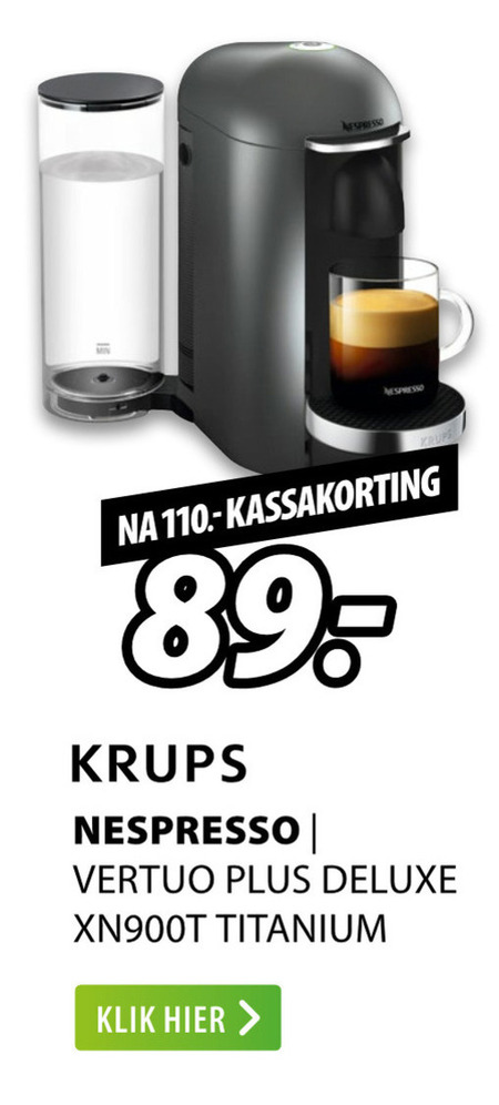 Krups   nespresso apparaat folder aanbieding bij  Expert - details